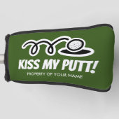 Kiss My Putt Funny, aangepast cadeau voor golfafde Golfheadcover (Voorkant)
