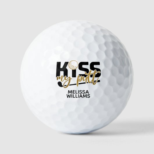 Kiss My Putt Golfballen (Voorkant)