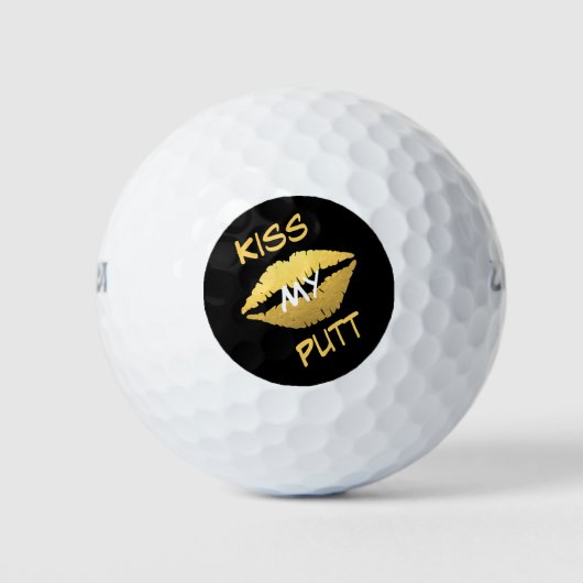 Kiss My Putt Golfballen (Voorkant)