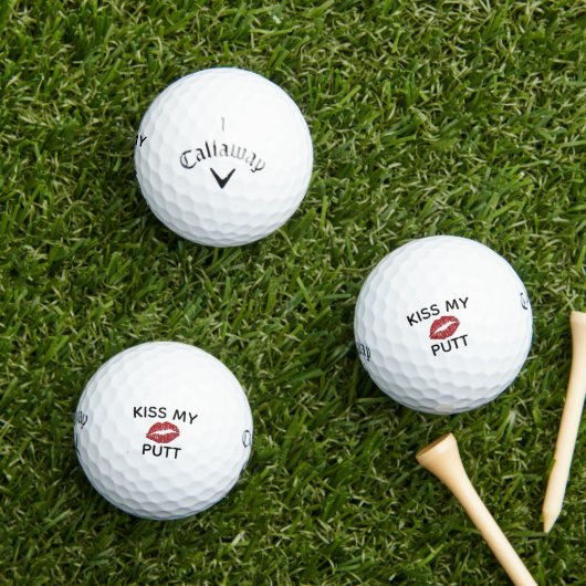 Kiss My Putt Golfballen - Aangepaste Callaway (Insitu Gras)