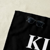 Kiss My Putt grappige golfhanddoek voor golfer Strandlaken (In situ)