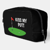 Kiss My Putt grappige toilettas voor golfer Toilettasje (Rechterhoek)
