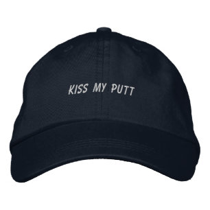 'Kiss My Putt' Speelse Golfstijl Fun Sport Geborduurde Pet