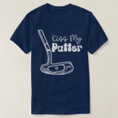 Kiss My Putter witte tekst TShirt (Design voorkant)