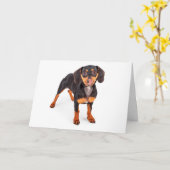 Kiss My Wiener Greeting Card Kaart (Gele Bloem)