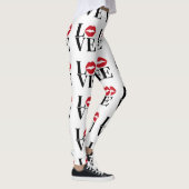 Kiss of Love Modern Red Lips Leggings (Rechts)