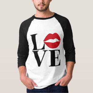 Kiss of Love Red Lips Edition Mannen T-shirt