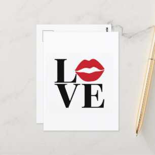 Kiss of Love: Red Lips Edition Post Kaart