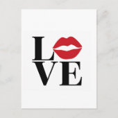 Kiss of Love: Red Lips Edition Post Kaart (Voorkant)