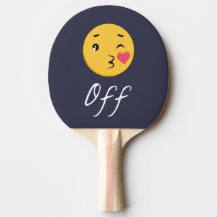 Kiss off Emoji Funny Trendy Popular Cute Tafeltennisbatje