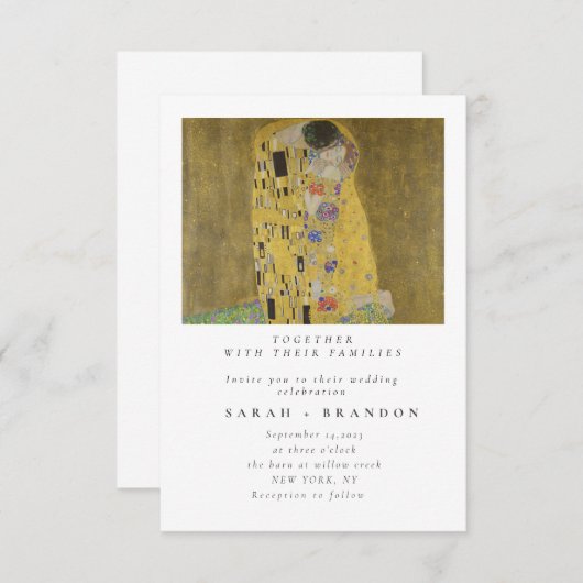 Kiss Old Fijnbruiloft Kaart (Voorkant / Achterkant)