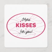 Kiss Pink Red Lips Romantic Love. Kaart (Voorkant)