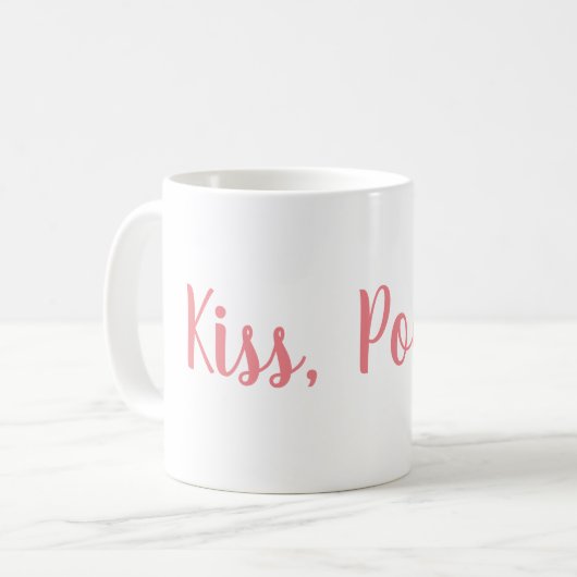 Kiss Pookie Coffee Mok (Voorkant links)