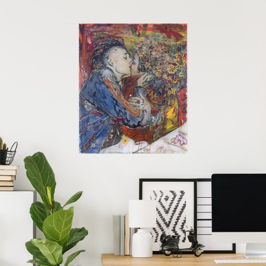 "Kiss" Poster (Thuiskantoor)