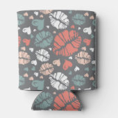 Kiss Print And Heart Pattern Blikjeskoeler (Achterkant)