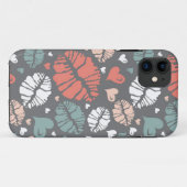 Kiss-printer en -hartpatroon Case-Mate iPhone case (Achterkant (horizontaal))