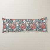 Kiss-printer en -hartpatroon lichaamskussen (Achterkant)