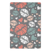 Kiss-printer en -hartpatroon mini klembord (Achterkant)