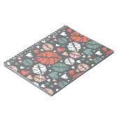 Kiss-printer en -hartpatroon notitieboek (Linkerzijde)