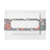 Kiss-printer en -hartpatroon uitnodigingen wikkel (Voorkant Voorbeeld)