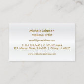 Kiss Proof Lips - Donkere Roos Glitter Visitekaartje (Achterkant)