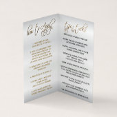 Kiss Proof Pink Lips en Gold Lip Instructies Visitekaartje (Binnen)