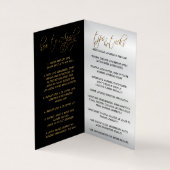 Kiss Proof Rode Lippen en Zwarte Instructies Visitekaartje (Binnen)