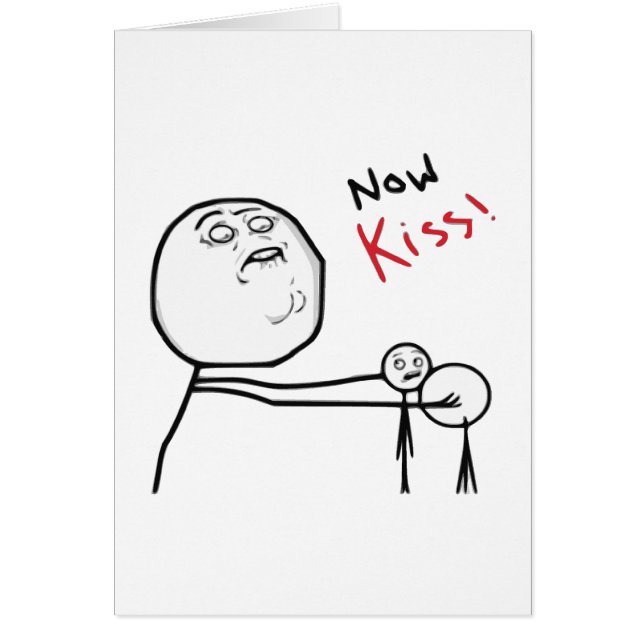 Kiss Rage Face Comic Meme (Voorkant)