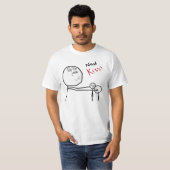 Kiss Rage Face Comic Meme T-shirt (Voorkant volledig)