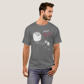 Kiss Rage Face Comic Meme T-shirt (Voorkant volledig)