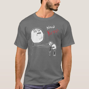 Kiss Rage Face Comic Meme T-shirt