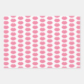 Kiss Red Lips Inpakpapier Vel (Voorkant 3)