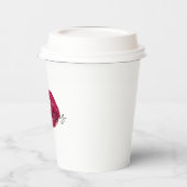 Kiss Red Lips Papieren Bekers (Links)