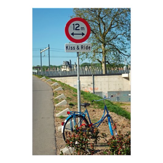 Kiss & ride foto afdruk (Voorkant)