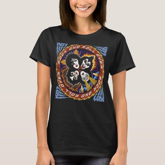 Kiss Rock en Roll Over 40 T-shirt (Voorkant)