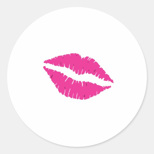 Kiss Ronde Sticker (Voorkant)