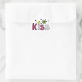 Kiss Ronde Sticker (Tas)