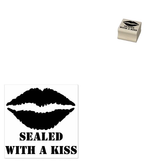 Kiss Rubber Stamp Rubberstempel (Gestempeld)