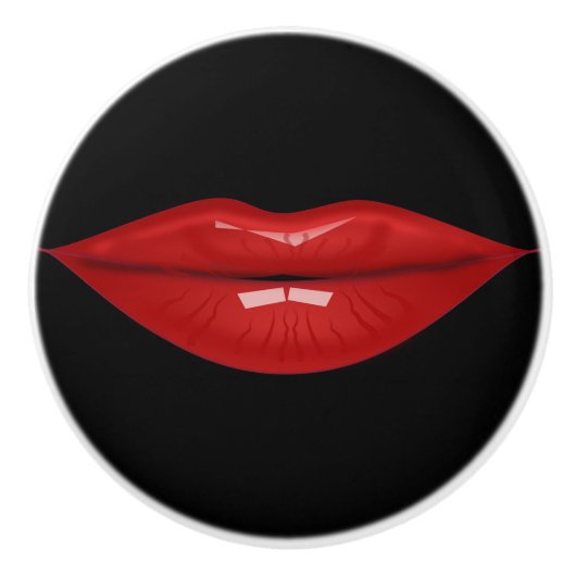 Kiss Shops of Girls Room Keramische Knop (Voorkant)