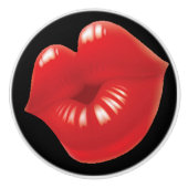 Kiss Shops of Girls Room Keramische Knop (Voorkant)