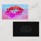 Kiss Stain | WATERVERF Visitekaartje (Voorkant / Achterkant)