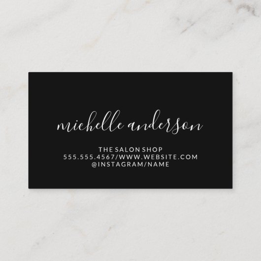 Kiss Stains Achtergrond | make-up Visitekaartje (Achterkant)