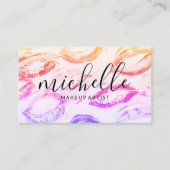 Kiss Stains Achtergrond | make-up Visitekaartje (Voorkant)