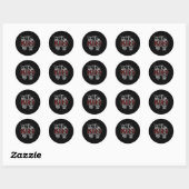 Kiss Stencil Ronde Sticker (Vel)