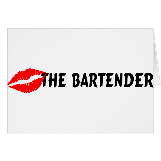 Kiss The Bartender (Voorkant Horizontaal)