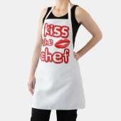 Kiss The Chef Apron Schort (Insitu)