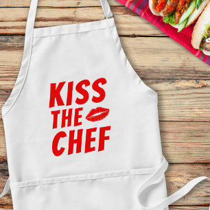 Kiss The Chef Funny Boyvriend Standaard Schort