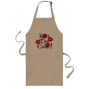 Kiss The Cook Apron Lang Schort