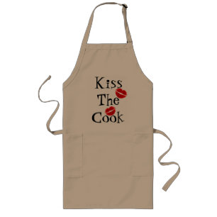 Kiss The Cook Apron Lang Schort