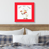 "KISS THE COOK" CHEF CANVAS AFDRUK (Insitu (Slaapkamer))